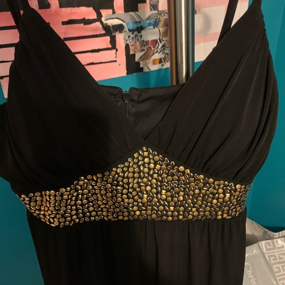 AGB little black dress with gold embellishments - Picture 3 of 5